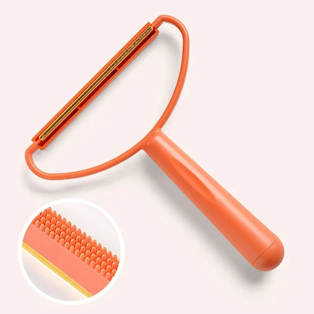 Portable Pet Hair Remover Manual Scraper and Lint Cleaner Brush for Cat Hair Removal